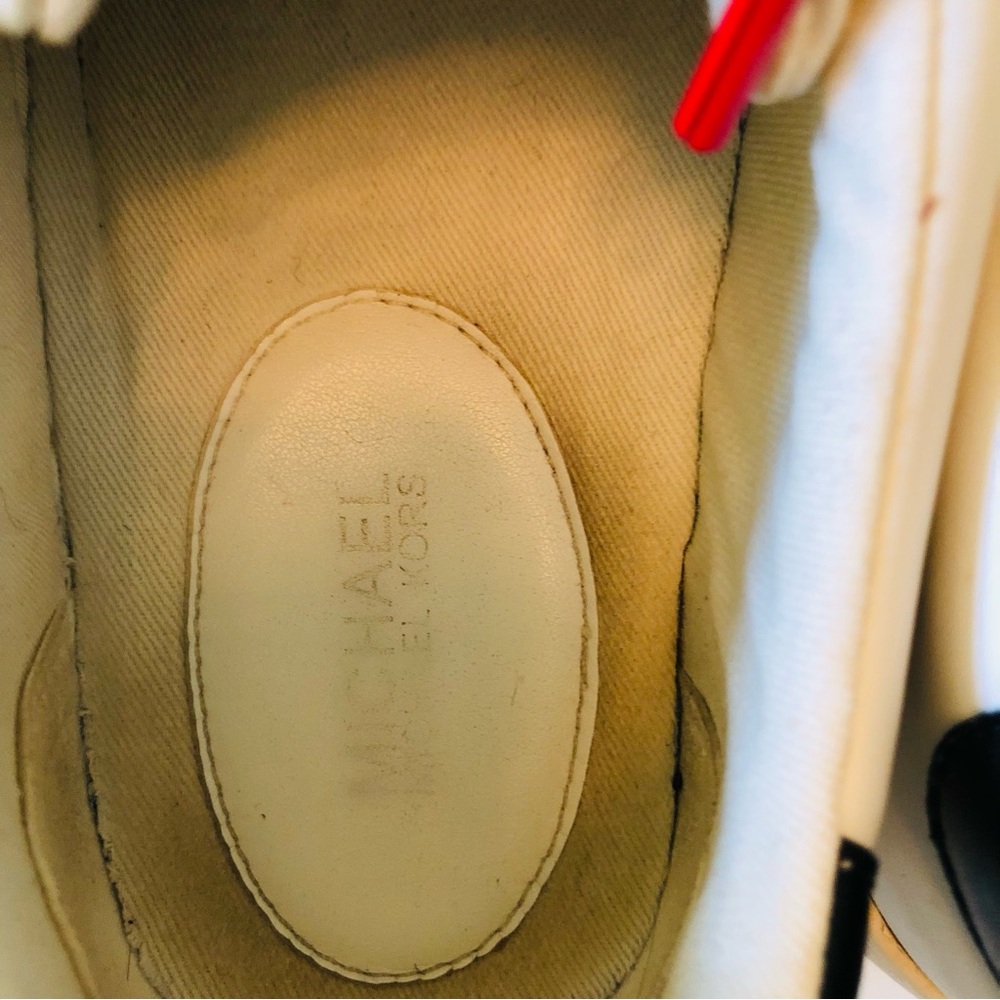 Michael Kors Women's White Rainbow Sneakers - Picture 5 of 11